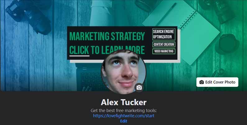 Alex Facebook profile banner