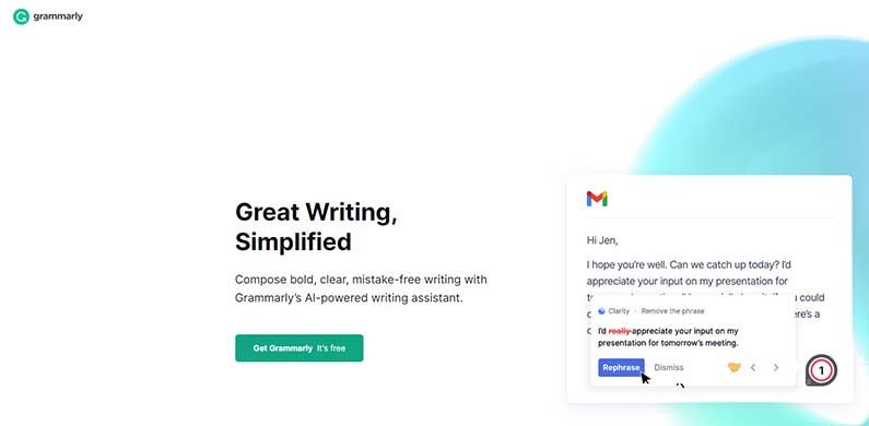 Grammarly Free Online Writing Assistant