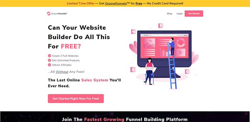 GrooveFunnels best free funnel builder software platform