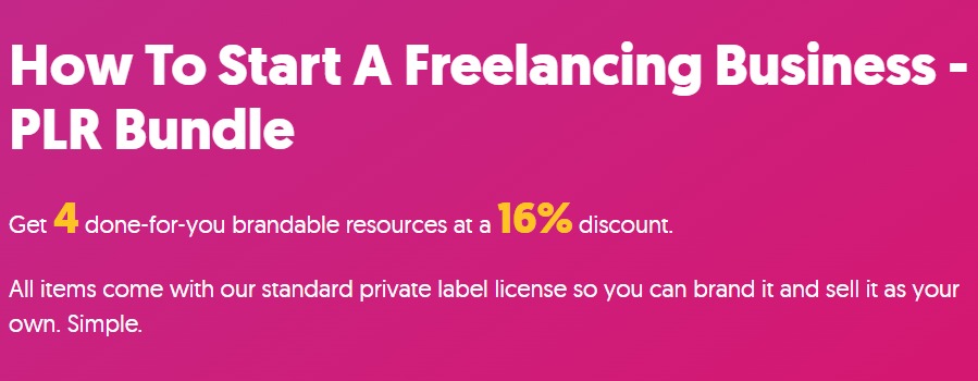 How-To-Start-A-Freelancing-Business PLR bundle
