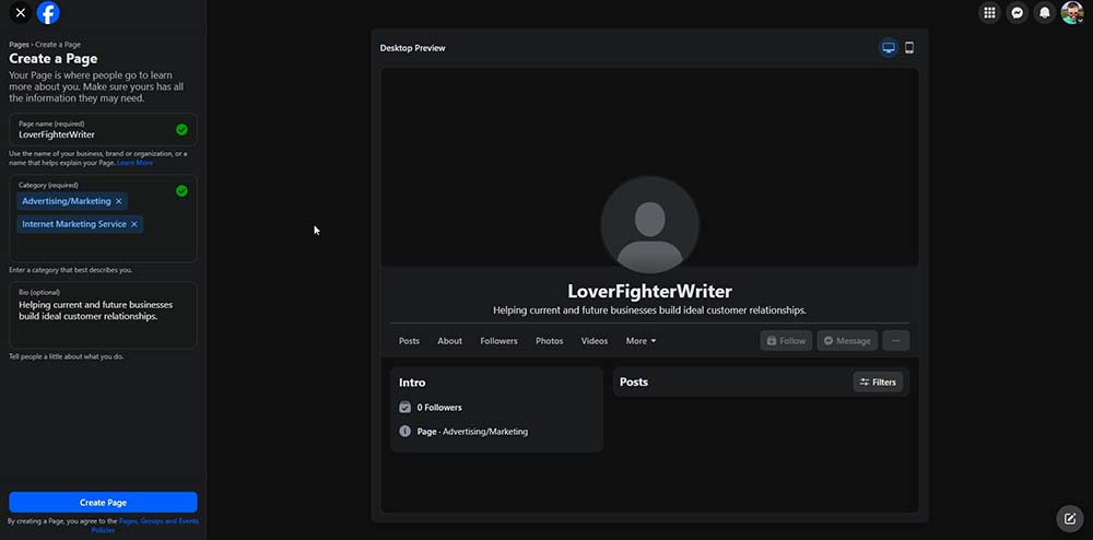 How to Create a Facebook Business Page Step-by-Step Tutorial Page Name and Categories