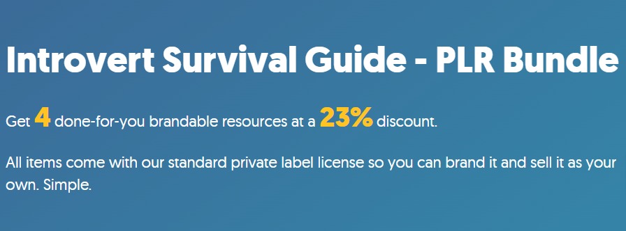 Introvert-Survival-Guide-PLR-Bundle-Get-4-Done-For-You-Brandable-Coaching-Resources