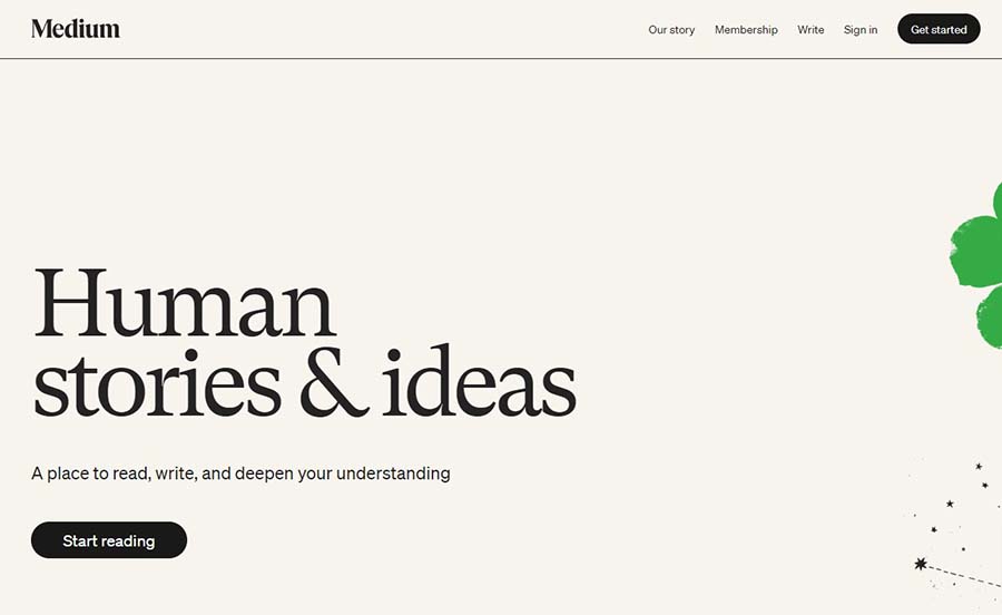 Medium Read write stories with monthly payments