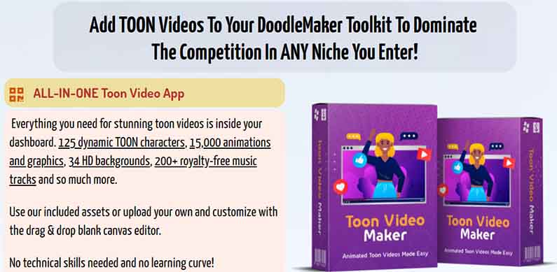 Toon Video Maker Upsell