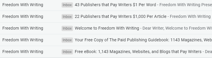 freedom with writing emails