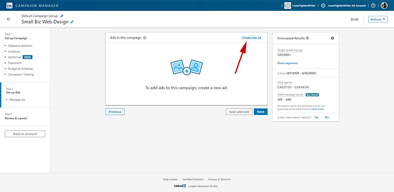 how to advertise on linkedin how to create your first ad