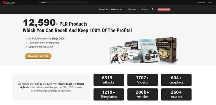 idplr.com homepage screenshot