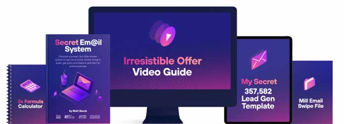 secret email system front end offer and upsells